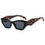 Damen geometrische Designer-Sonnenbrille mit funkelndem Rahmen Brehn