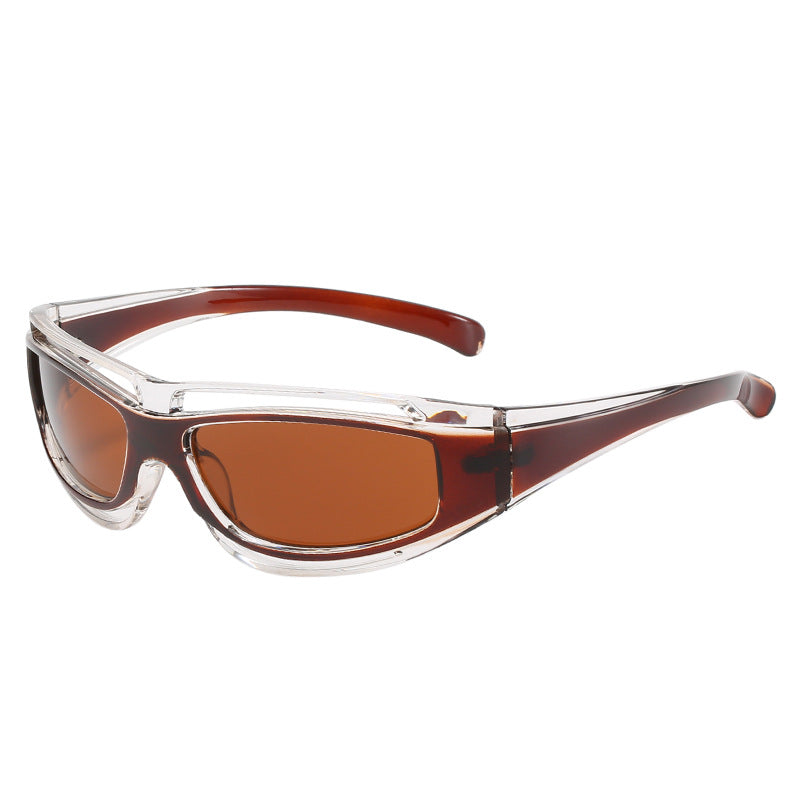 Damen Sportliche Sonnenbrille mit aerodynamischem Design und polarisierenden Gläsern Brehn
