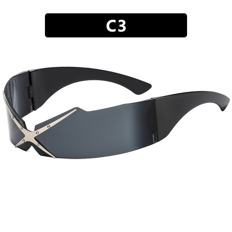 Damen futuristische Sportsonnenbrille Brehn