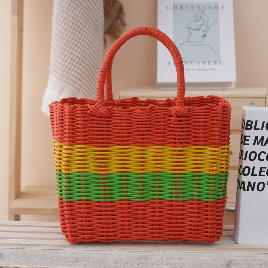 Handgefertigte Korbtasche mit Stylischem Design Brehn