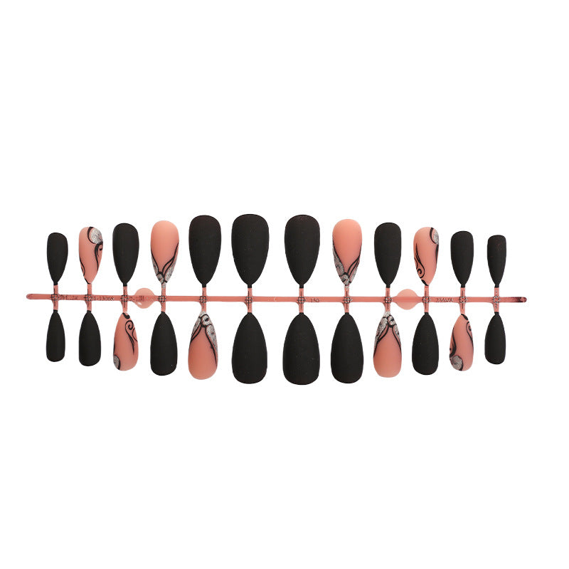 Elegantes Matt Press-On Nagelset Brehn