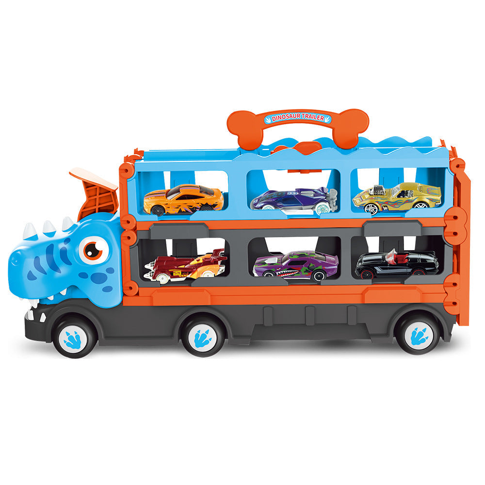 Brehn | Ausklappbarer Dino Renntruck