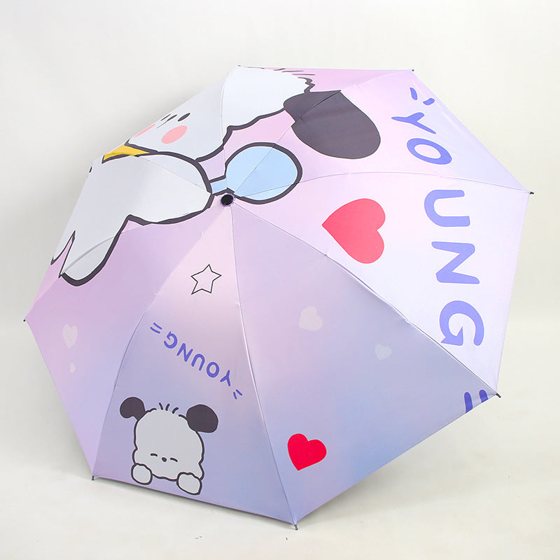 Damen Faltender Kinder-Regenschirm mit niedlichen Tiermotiven Brehn