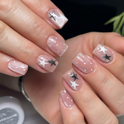 Stern-Verzierte Gel-Nagelkunst Brehn