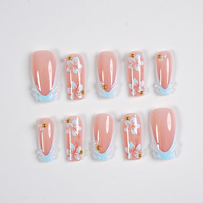 Dekoratives Press-On Nagelkunst-Set