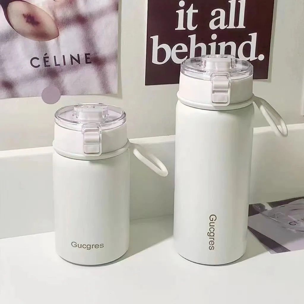 Damen Isolierflasche mit praktischem Klappverschluss und ergonomischem Design Brehn