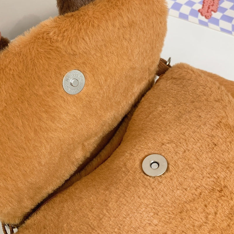 Plüsch Rucksack Im Schweinmotiv Brehn
