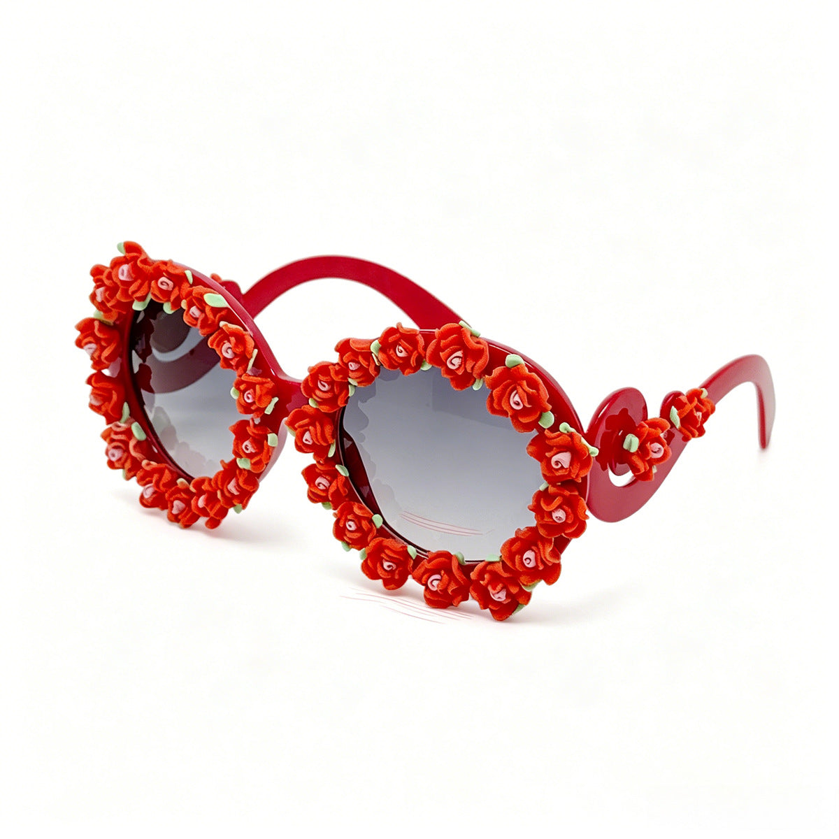 Damen Sonnenbrille mit floralem Design und einzigartigen Rahmenakzenten Brehn