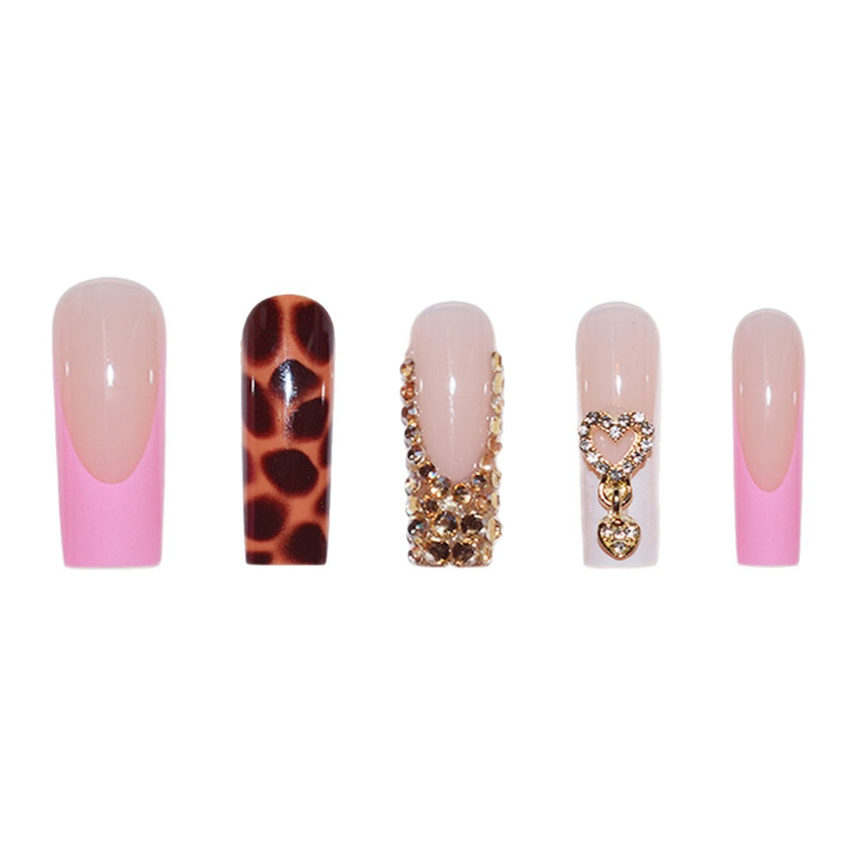 Luxuriöse Designer Press-On Nagelverzierungen Brehn
