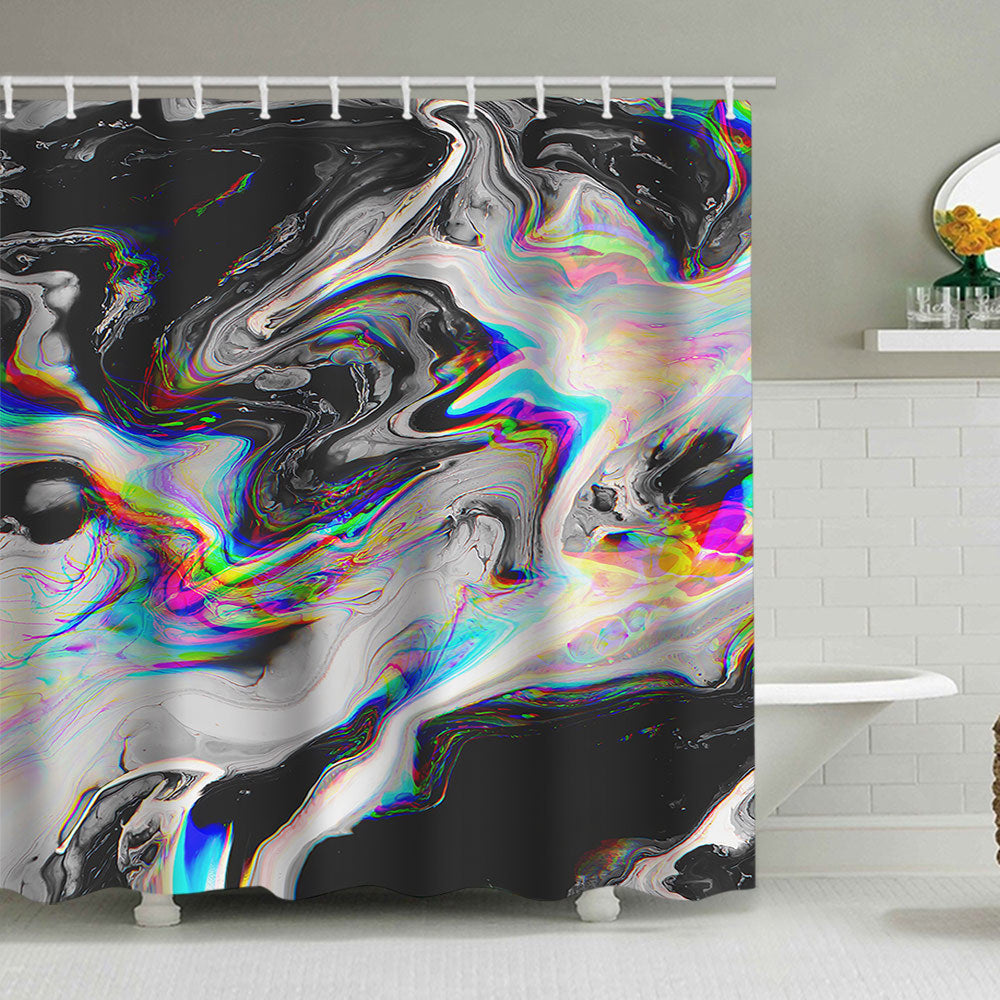 Künstlerisches Marmor Design Duschvorhang Brehn