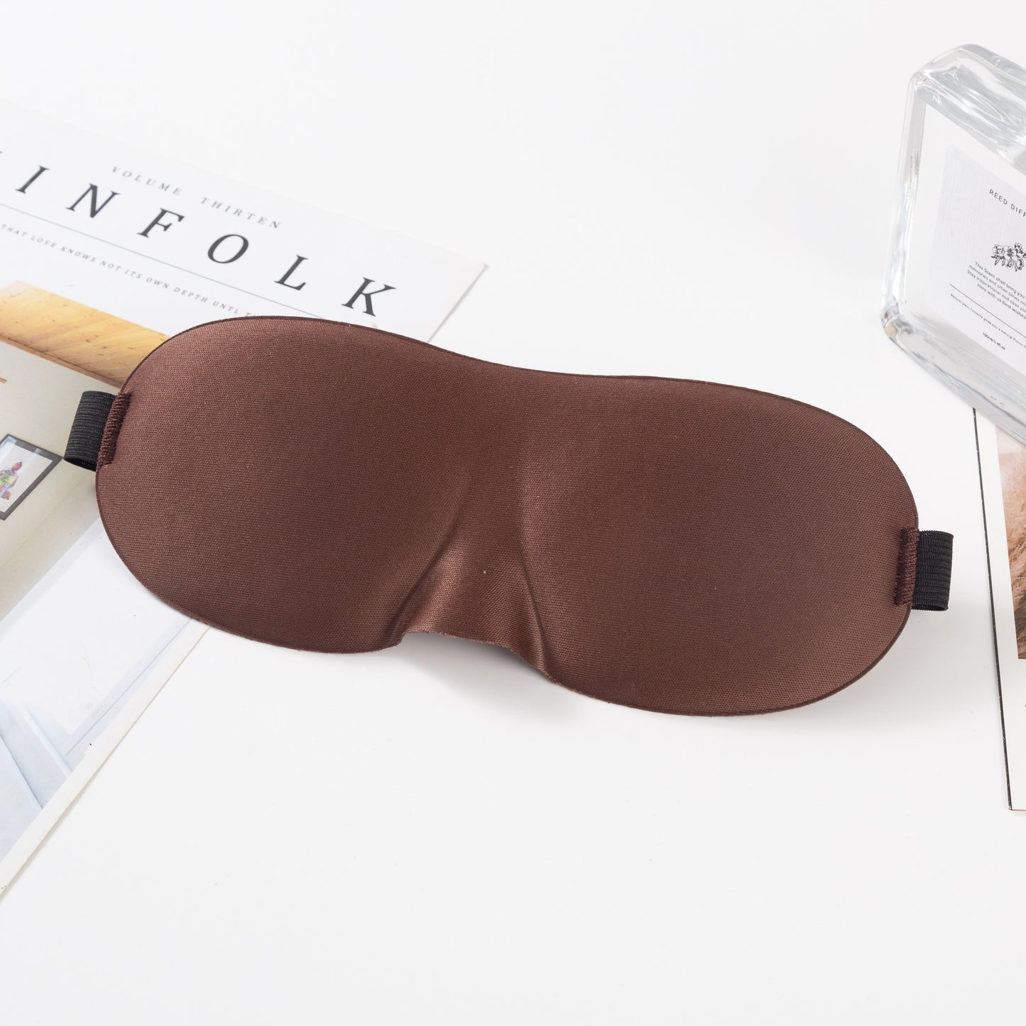 Unisex nan anatomisch geformte Schlafmaske mit geformten Augenmulden, leichtem Schaumkern und elastischem Komfortband Brehn