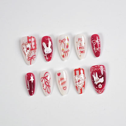 Kreatives Press-On-Nagelset
