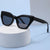 Damen asymmetrische Oversized-Sonnenbrille mit trendigem Rahmen Brehn