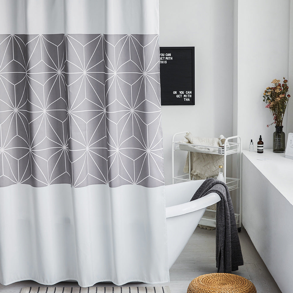 Moderne geometrische Muster Duschvorhang Brehn
