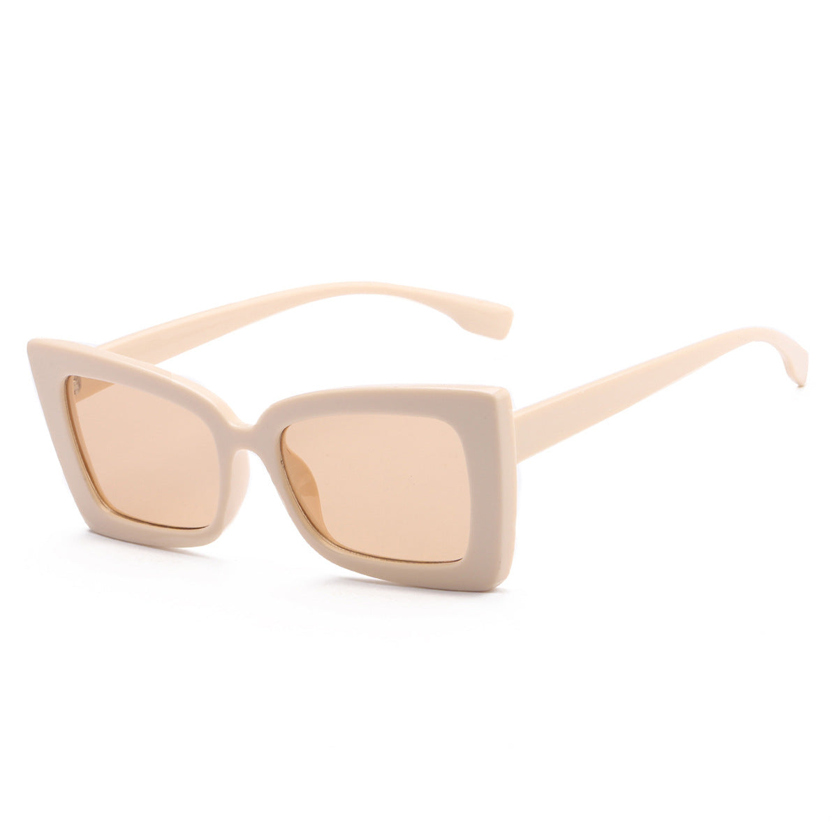 Damen modische Sonnenbrille mit breitem Rahmen und markantem Design Brehn
