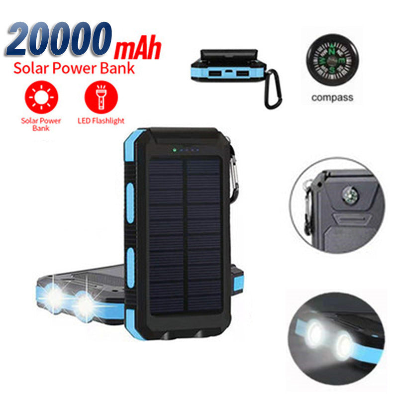 Solarbetriebene Powerbank mit hoher Kapazität und stoßfestem Design Brehn