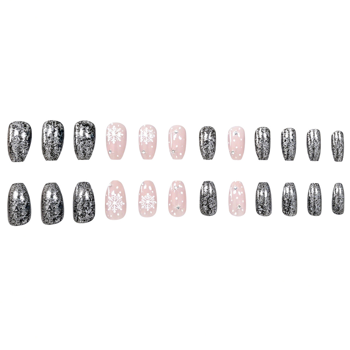 Festliche Glitter-Nagelkunst-Verstärkungen Brehn
