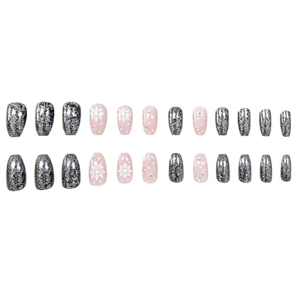 Festliche Glitter-Nagelkunst-Verstärkungen Brehn