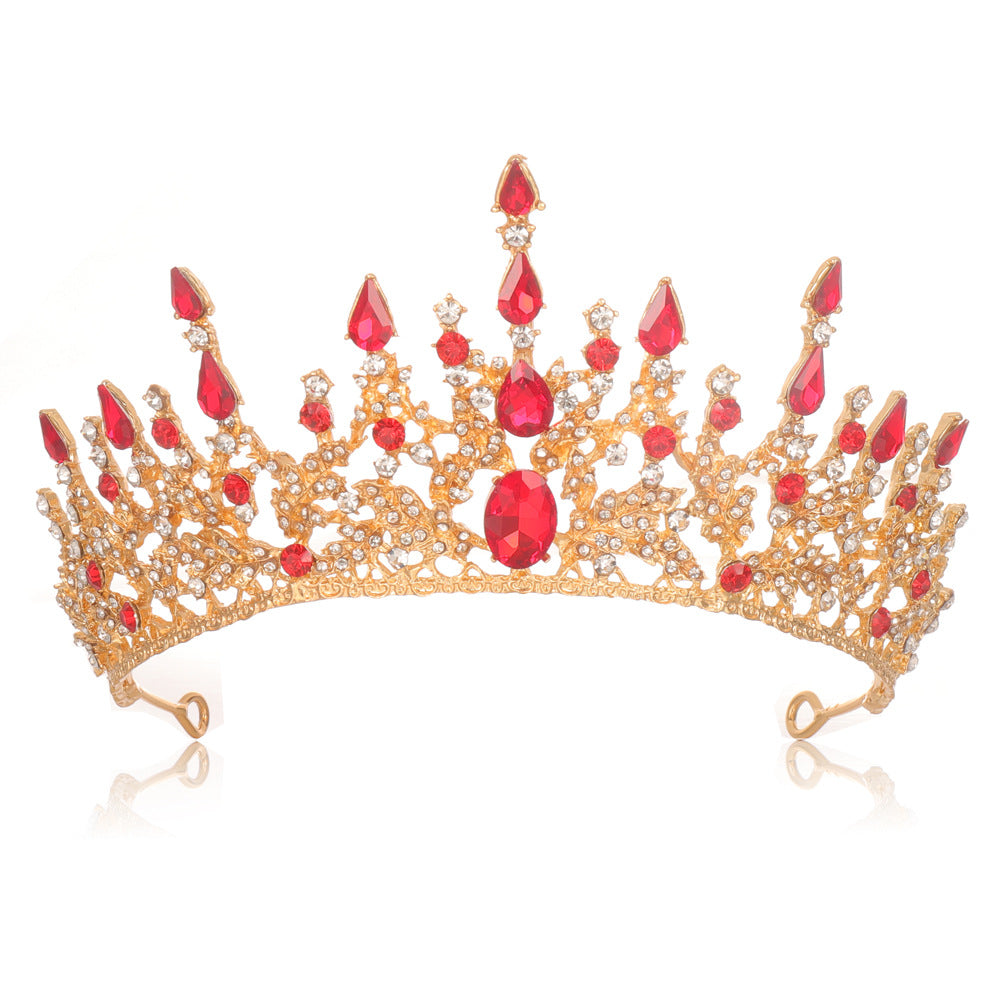 Damen Elegante Tiara mit funkelnden Kristallen Brehn