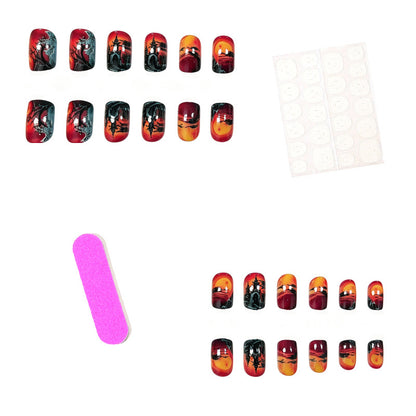 Künstlerische Halloween-Themen-Nagelkunst-Verstärkungen Brehn 1789915591