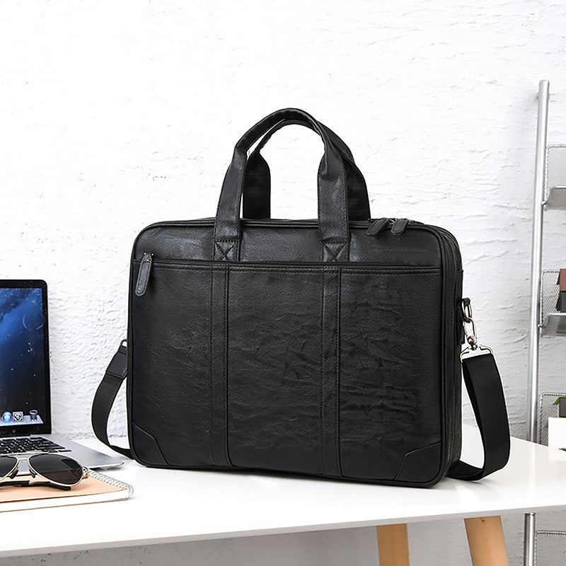 Premium Leder Firmen Aktentasche Brehn