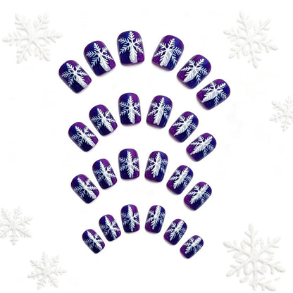 Winter-Thema Frosted Nagelkunst Brehn