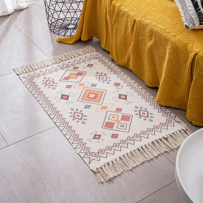 Dekorativer Läufer für Esstisch und Konsole im Boho‑Mandala‑Design mit Fransen Brehn