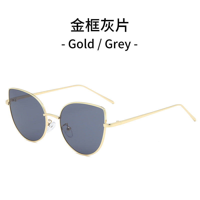 Damen Cat-Eye Sonnenbrille mit filigranem Goldrahmen Brehn