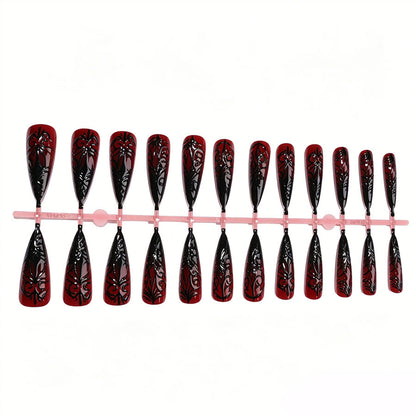 Gothic Stiletto Press-On Nagelkunst Brehn