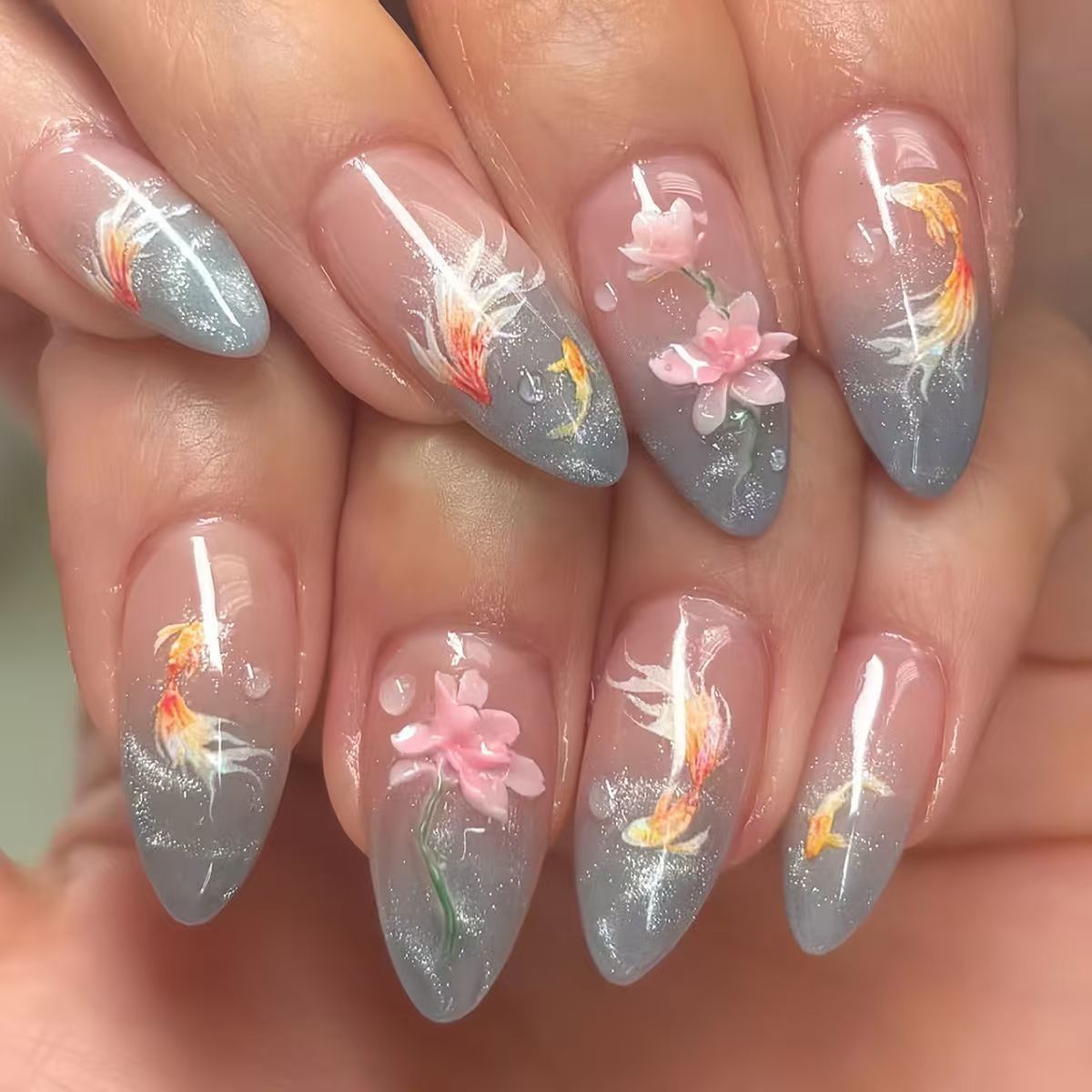 Elegante Gel-Nagelkunstverlängerungen Brehn