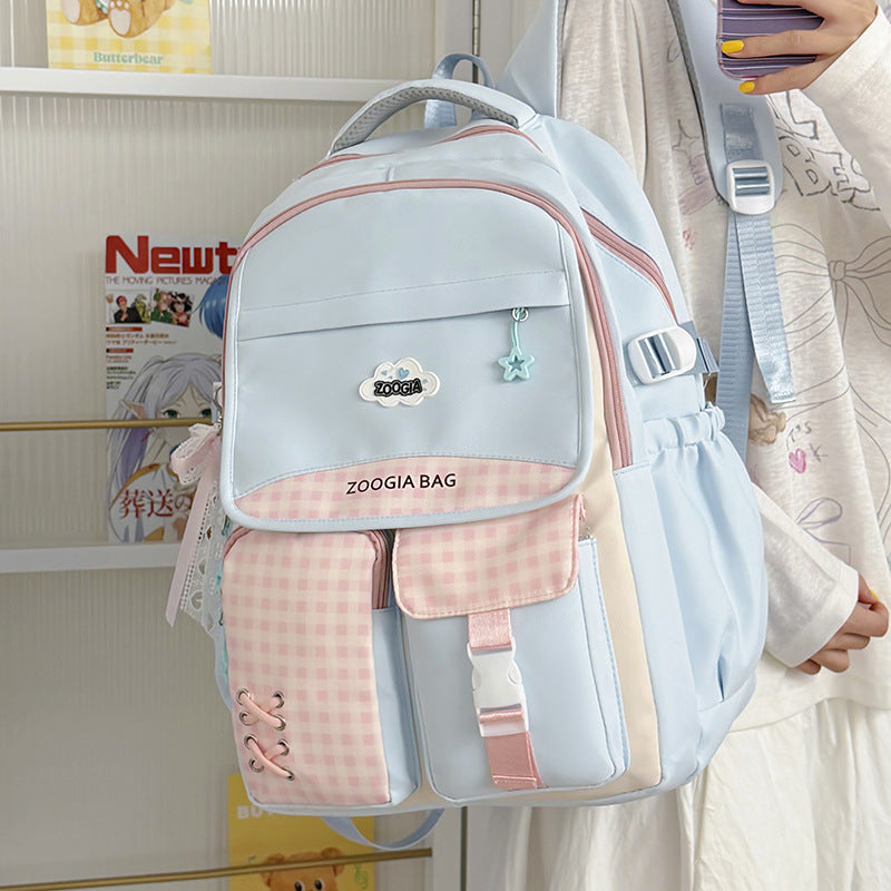 Stylische Multi-Taschen-Schulrucksack Brehn