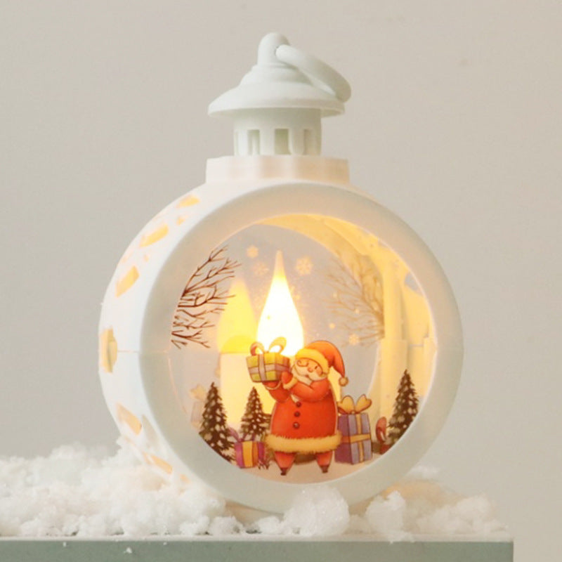 Dekorative Weihnachtslaterne mit LED Beleuchtung