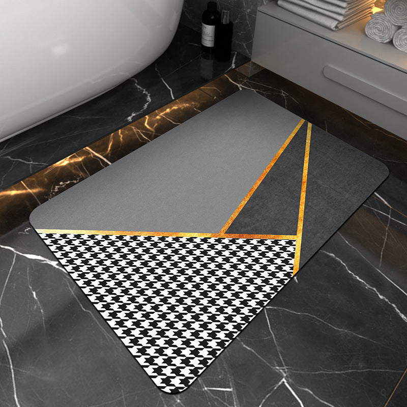 Modern Geometrische Badematte Brehn
