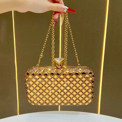 Kristallbesetzte Abend-Clutch