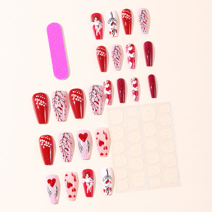 Romantisches Herz-Themen-Acryl-Nail-Art-Set Brehn