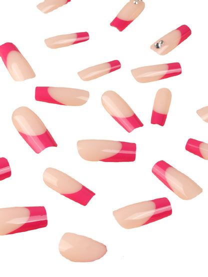 Stilvolle French Tip Nagelverlängerungen Brehn