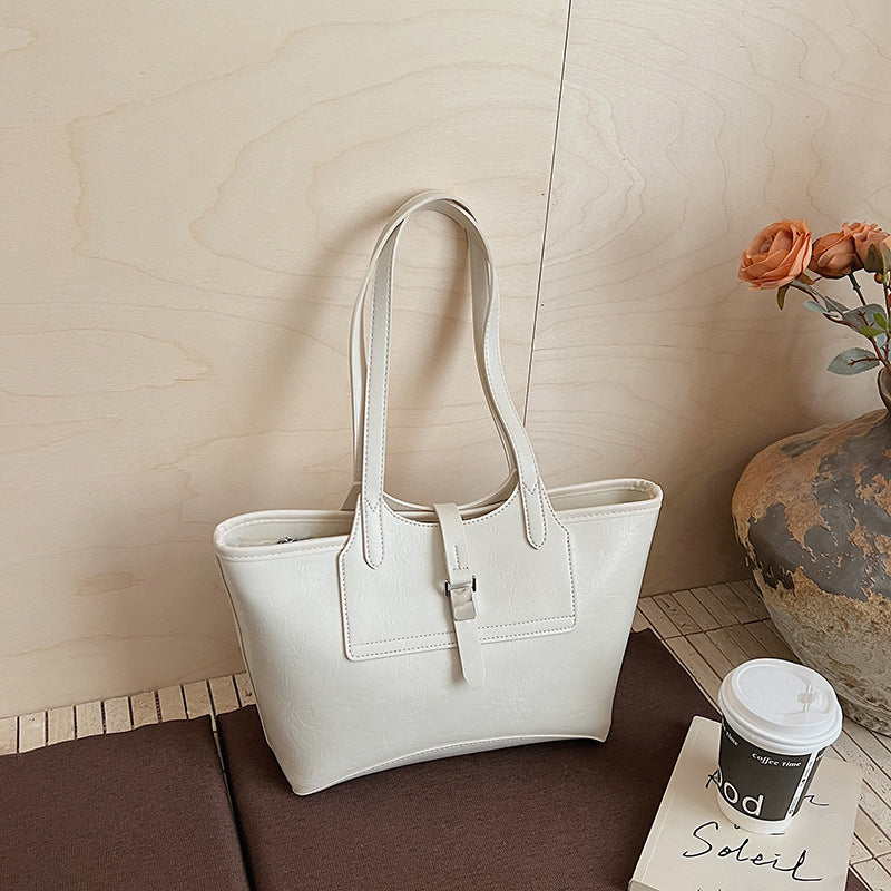 Elegante Leder Tote Bag