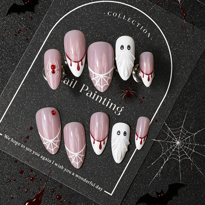 Kreatives Halloween-Themen Press-On Nail Set Brehn