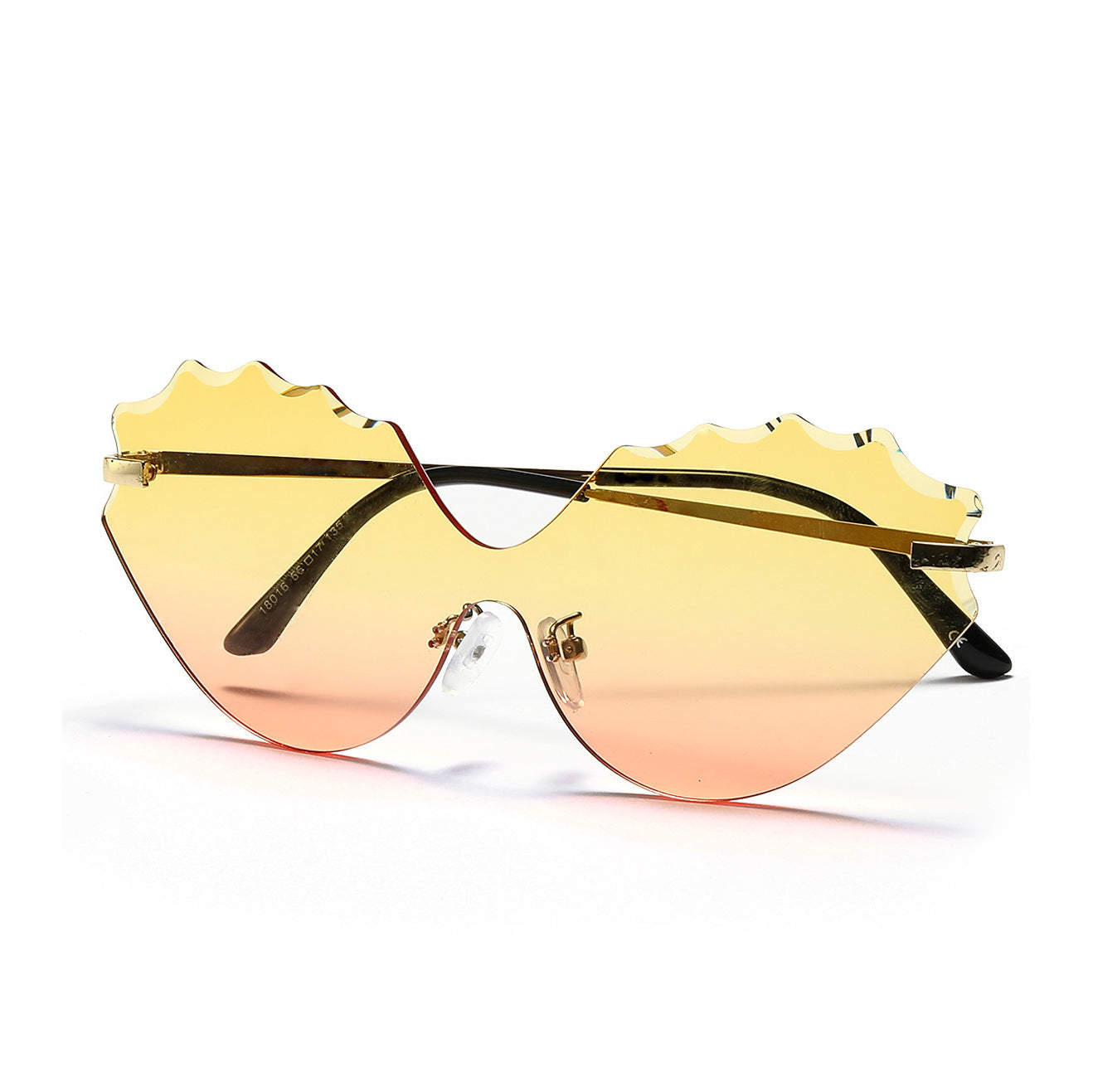 Damen Sonnenbrille mit einzigartigem Wellen-Design Brehn