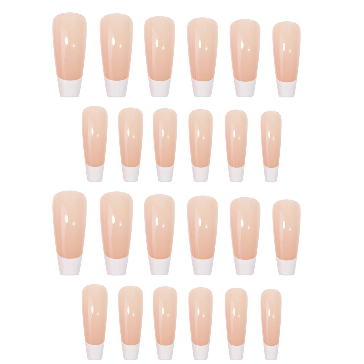 Kunstnagelset mit elegantem French-Design und Hochglanz-Finish Brehn