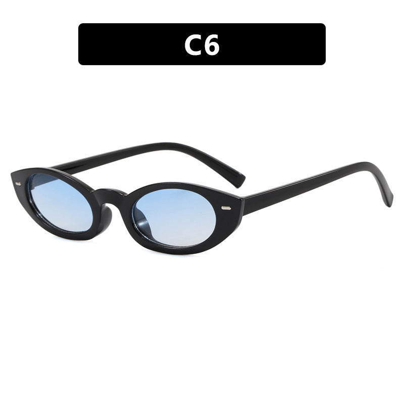Damen Cat-Eye Sonnenbrille mit modernem transparentem Rahmen Brehn