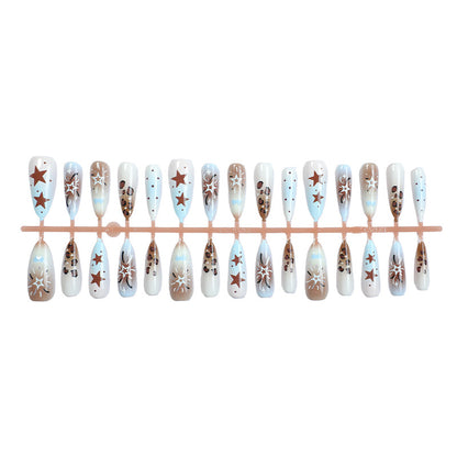 Künstlerisches Stiletto Press-On Nageldesign