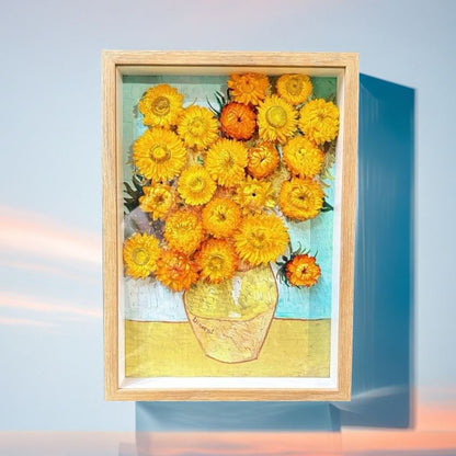 Dekorative florale Kunstpräsentation für stilvolle Innenräume