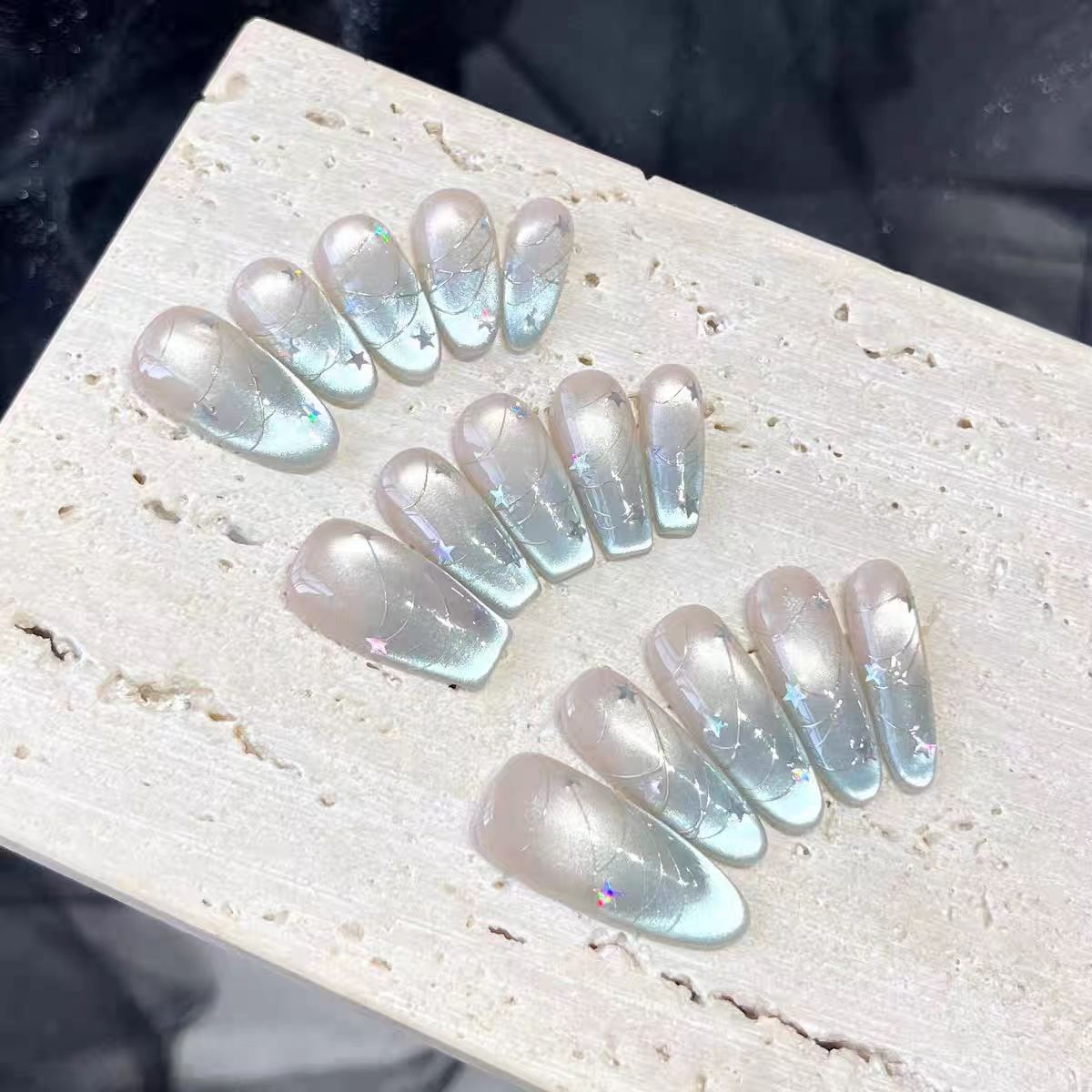 Premium Glitter Press-On Nail Tips Brehn