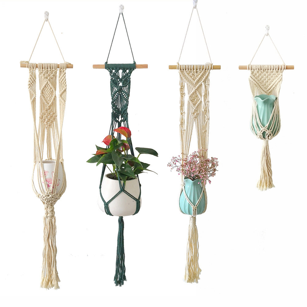 Makramee-Blumenhalter mit elegantem Design