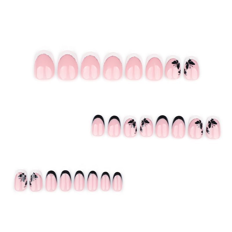 Kunstnagelset mit eleganten Schmetterlingsmotiven Brehn