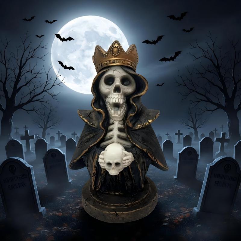 Dekorative Totenkopfstatue Brehn