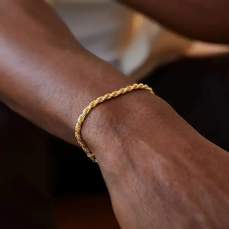 Schichtige Texturierte Kettenarmband Brehn