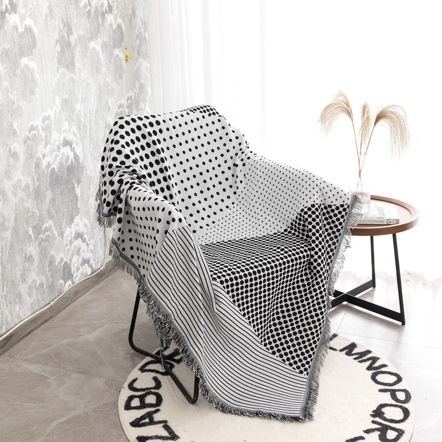 Stylische Bohemian Fransen-Werfen-Decke