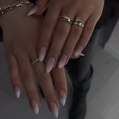 Elegante Ombre Stiletto Press-On Nagel Set Brehn